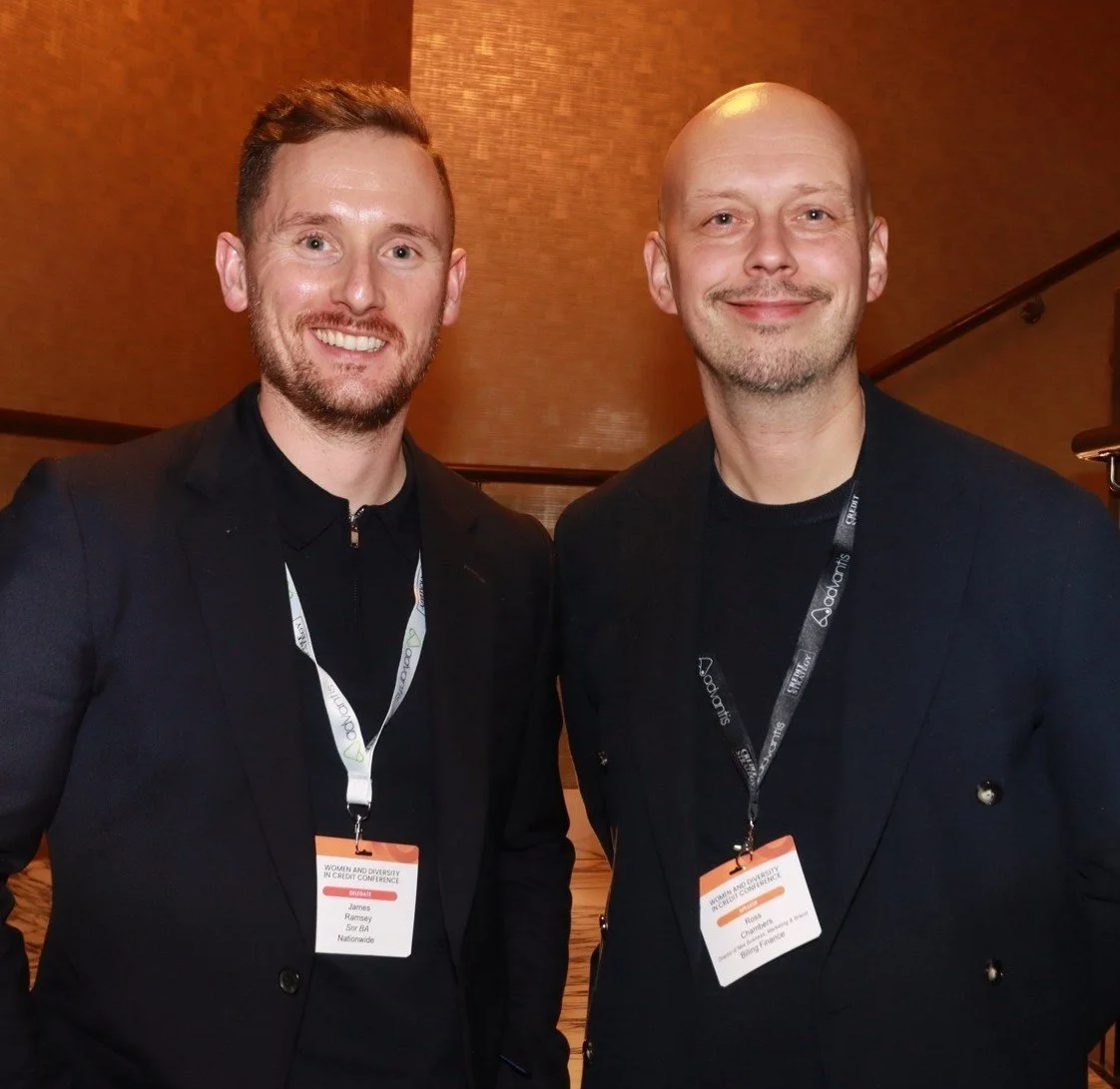 Ross Chambers and James Ramsey at the Women and Diversity in Credit Conference